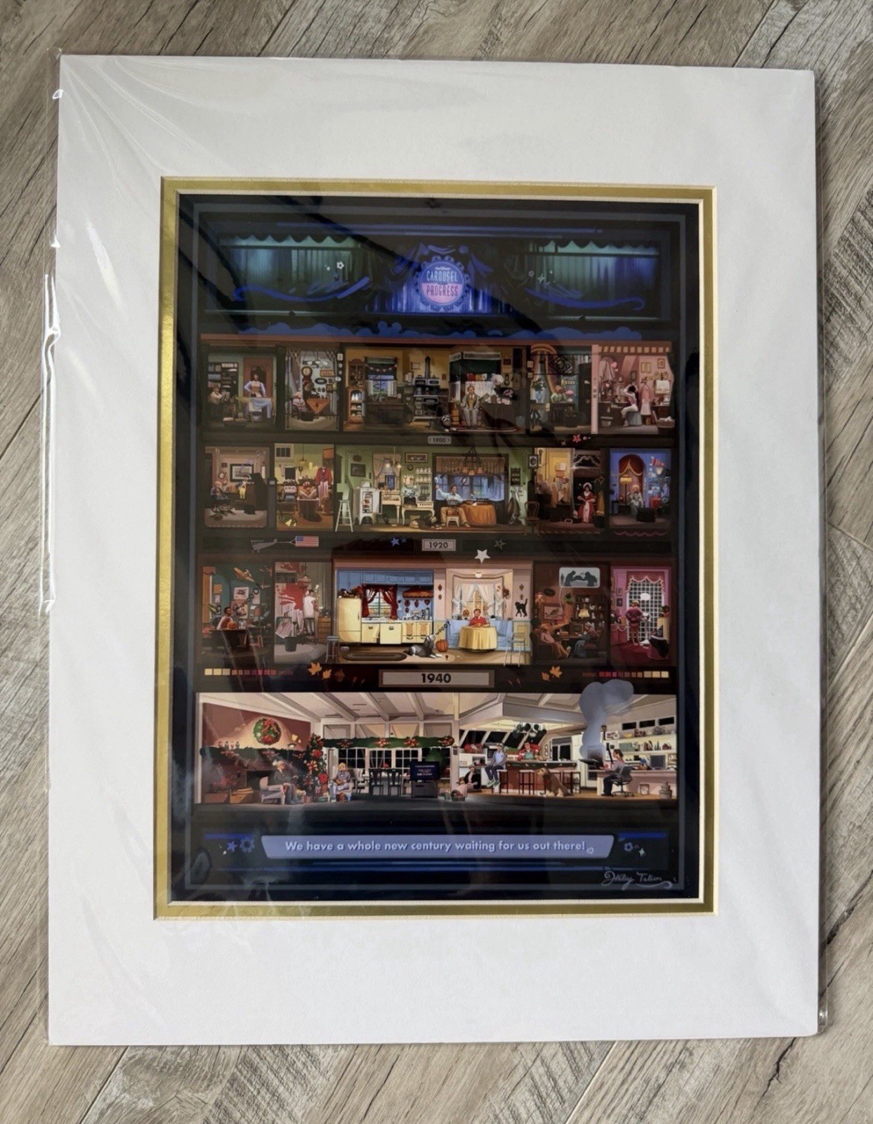 2026 Disney Parks Haley Talton Walt Disney’s Carousel Of Progress Print 14x18