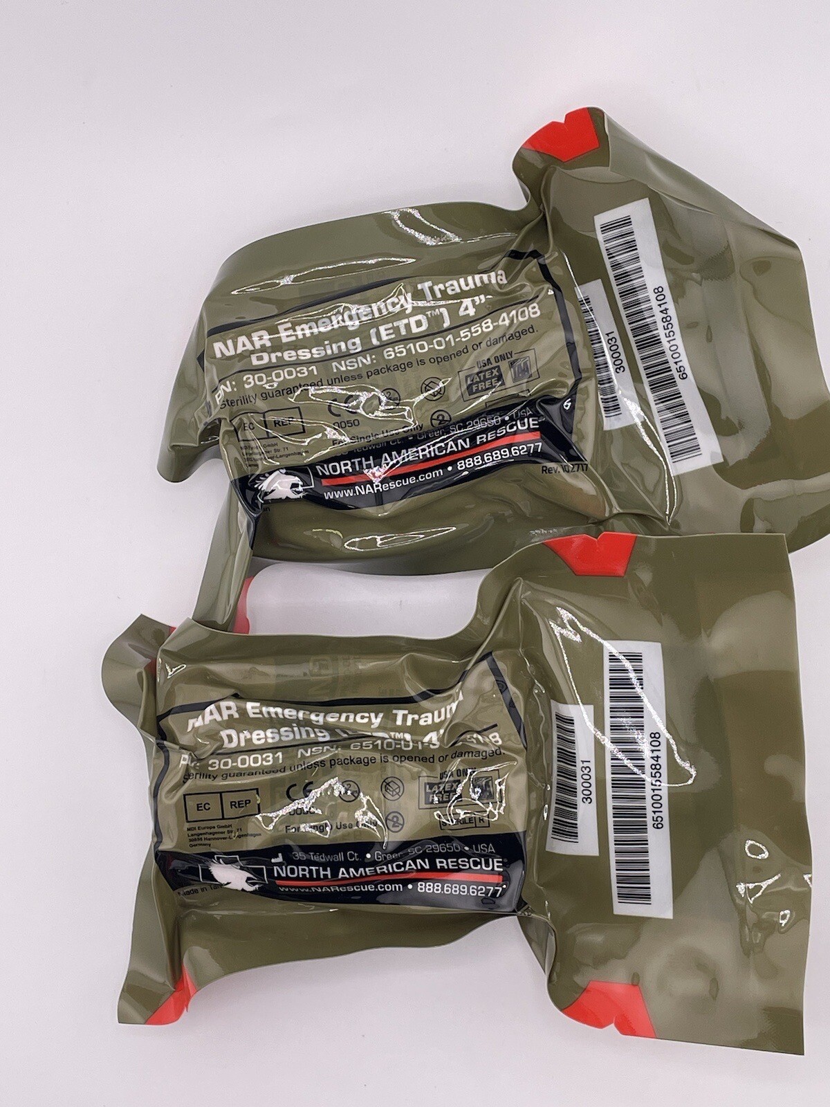 2X NAR North American Rescue Emergency Trauma Dressing (ETD) 4\