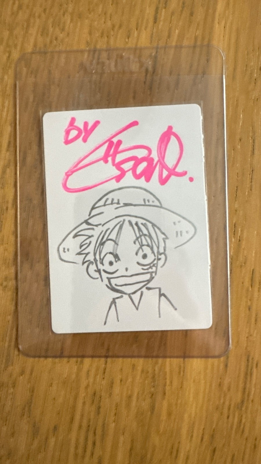 One Piece Sketch card sketch by Gen Sato Luffy Rubber Mugiwara