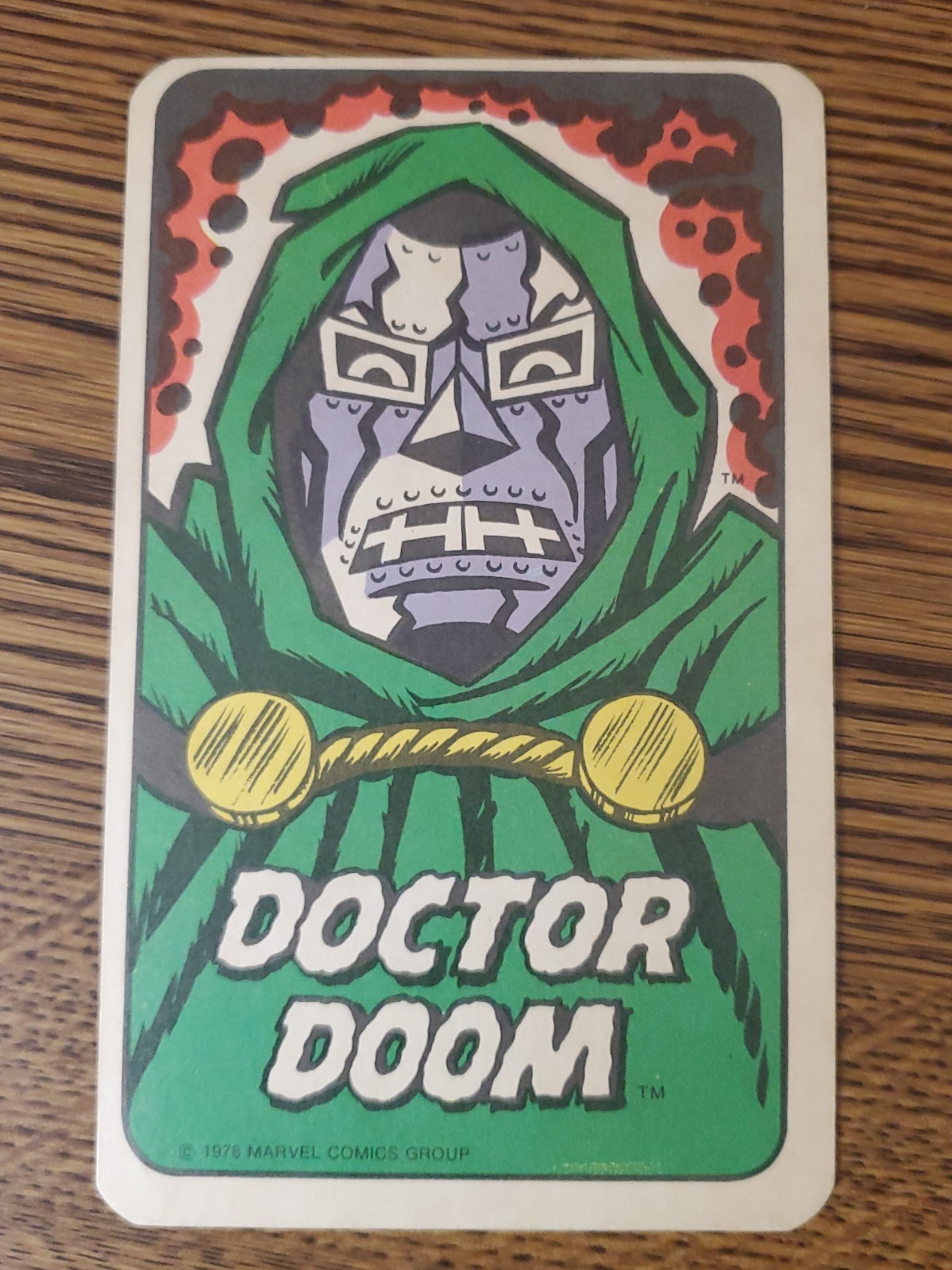 1978 Marvel Dr. Doctor Doom ROOKIE AVENGERS CARD GAME