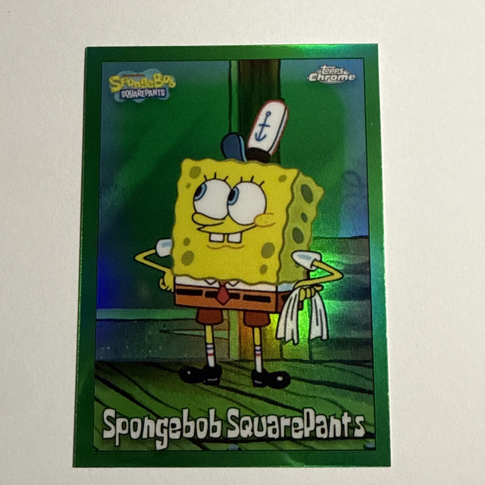 2025 Topps Chrome SpongeBob Squarepants RC Kelp Green Refractor #25