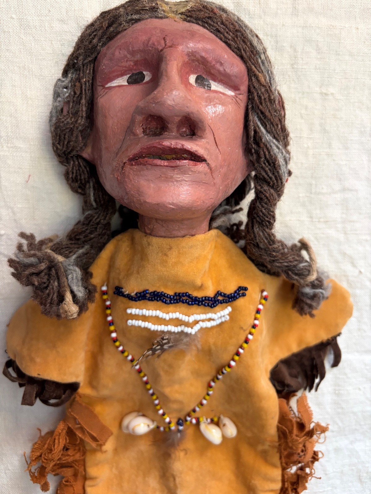Plains Indian Old Hand Puppet Wooden