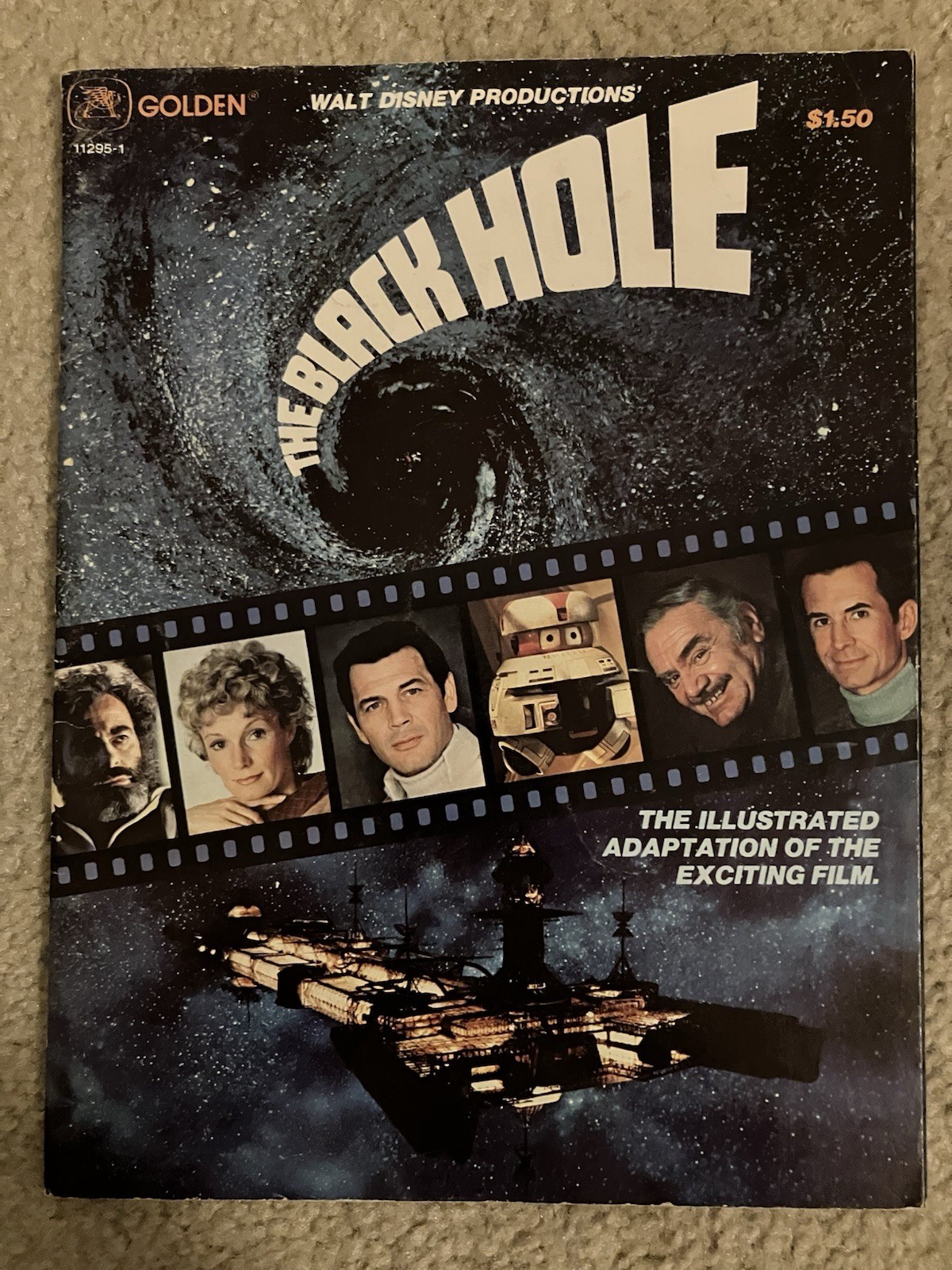 The Black Hole 1979 Walt Disney Golden Book Movie Adaptation