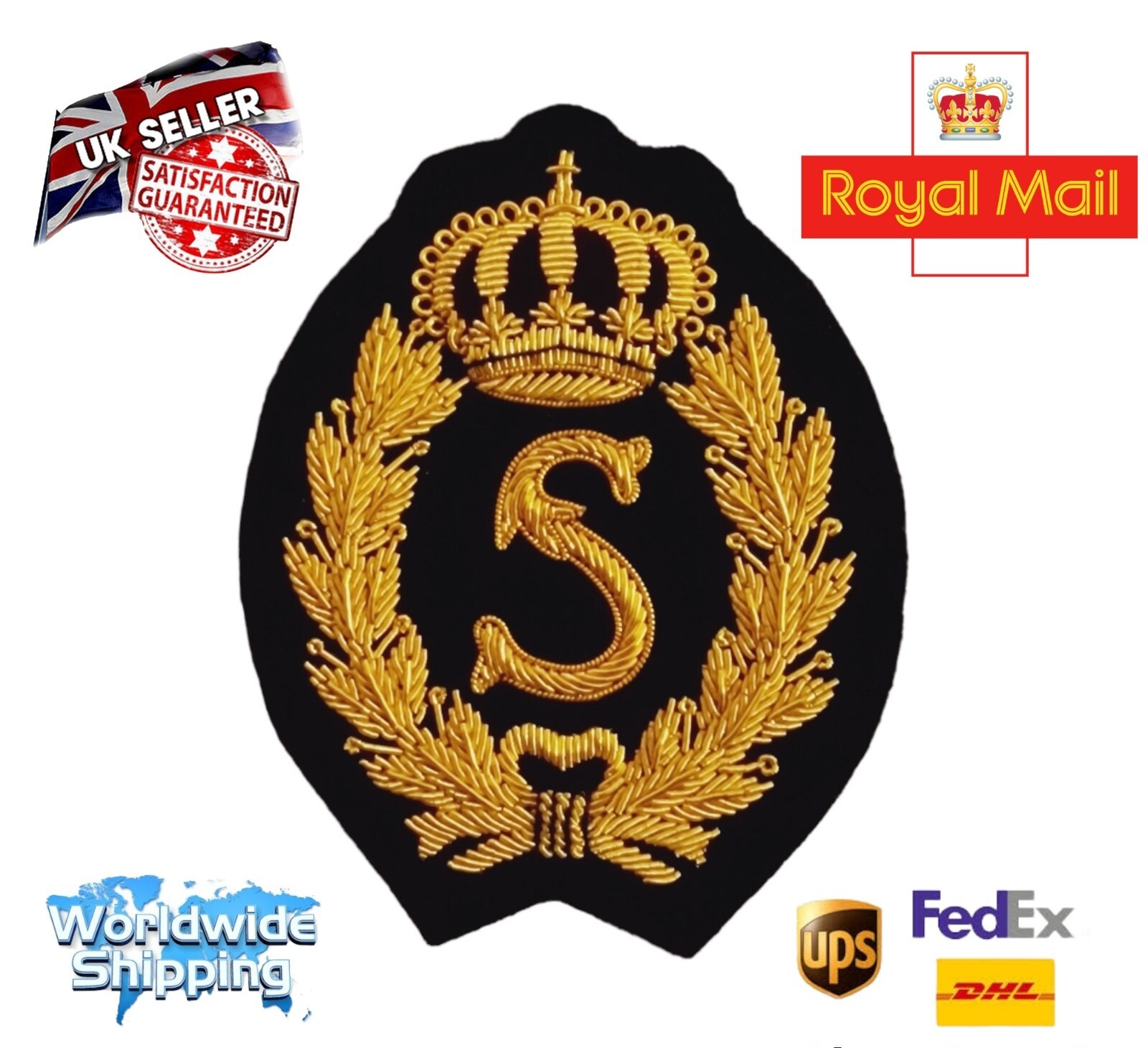 Bullion Embroidered Ralph Alphabet 