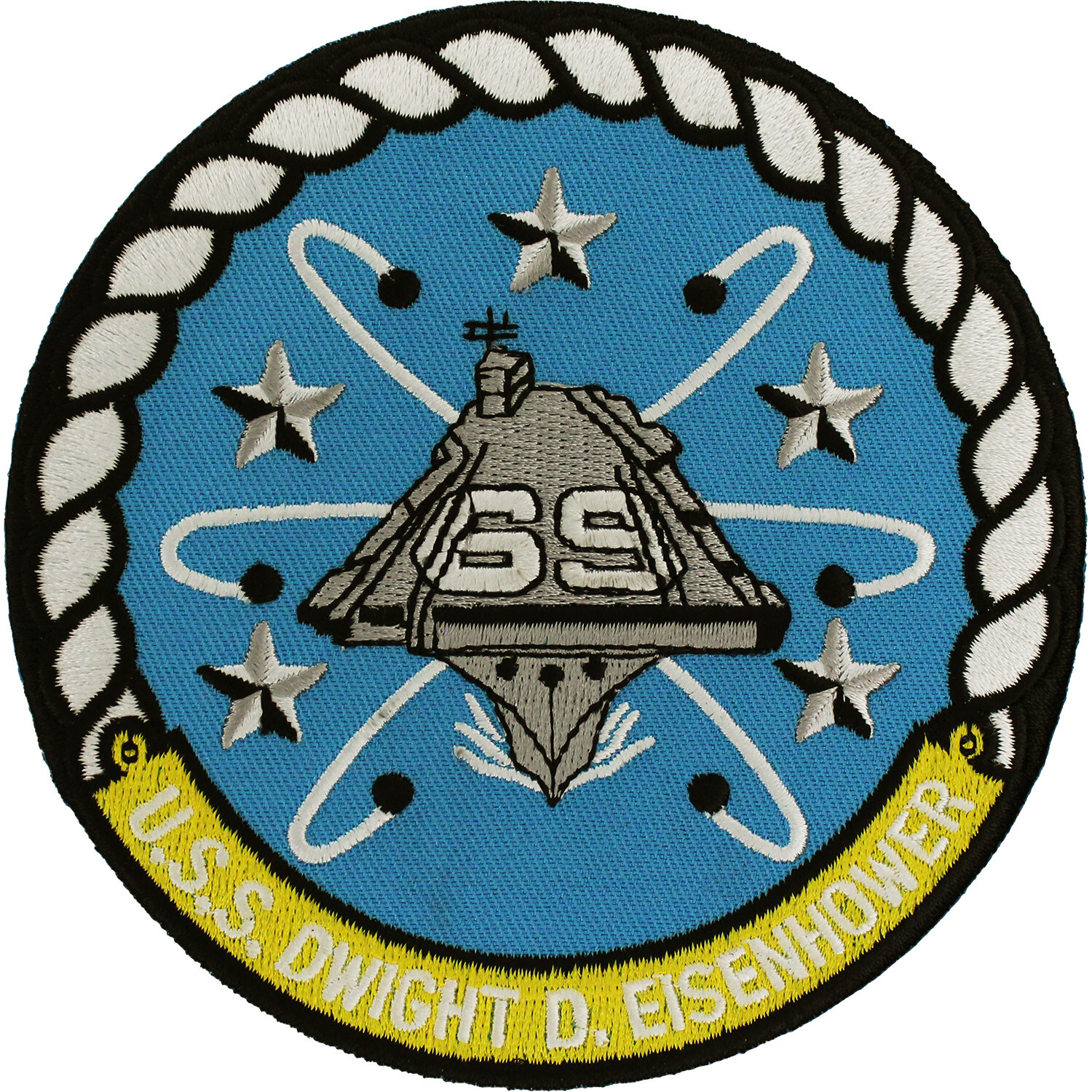USS Dwight D. Eisenhower CVN-69 Ship Patch ( 4 1/4