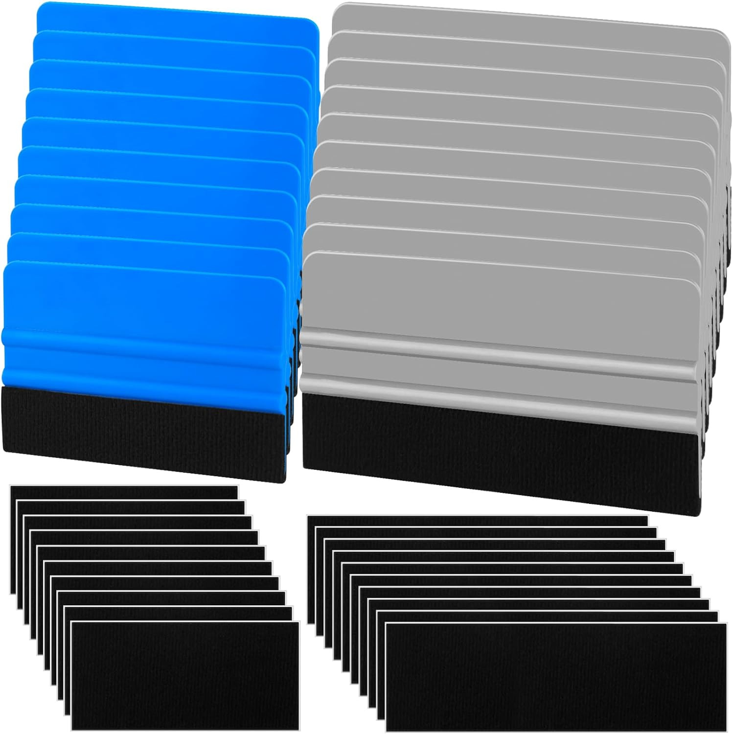 20 Pack Vinyl Wrap Squeegee 4 Inch / 6 Inch Felt Edge Squeegee Window