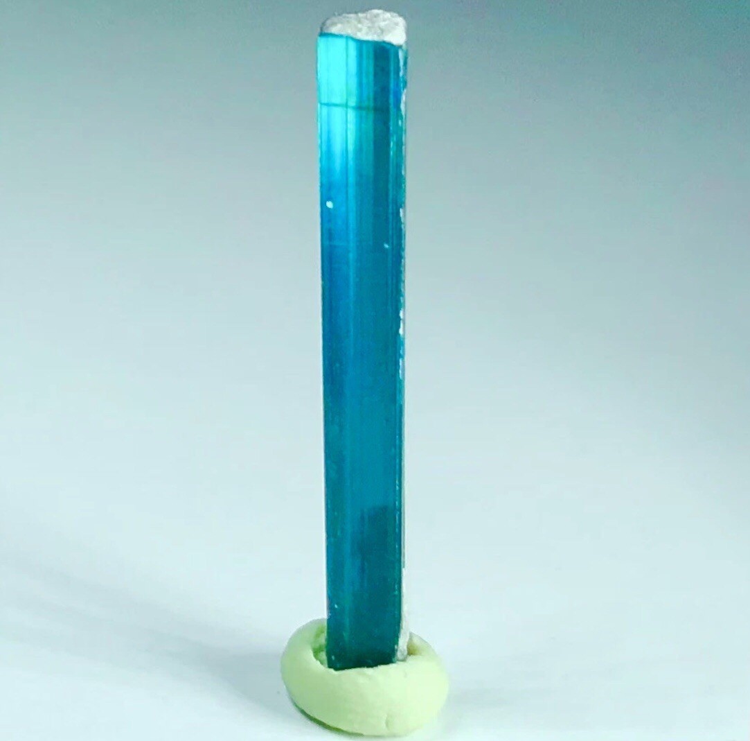 Rarest Transparent Natural Blue Paraiba Tourmaline Crystal Raw Rough Specimen 