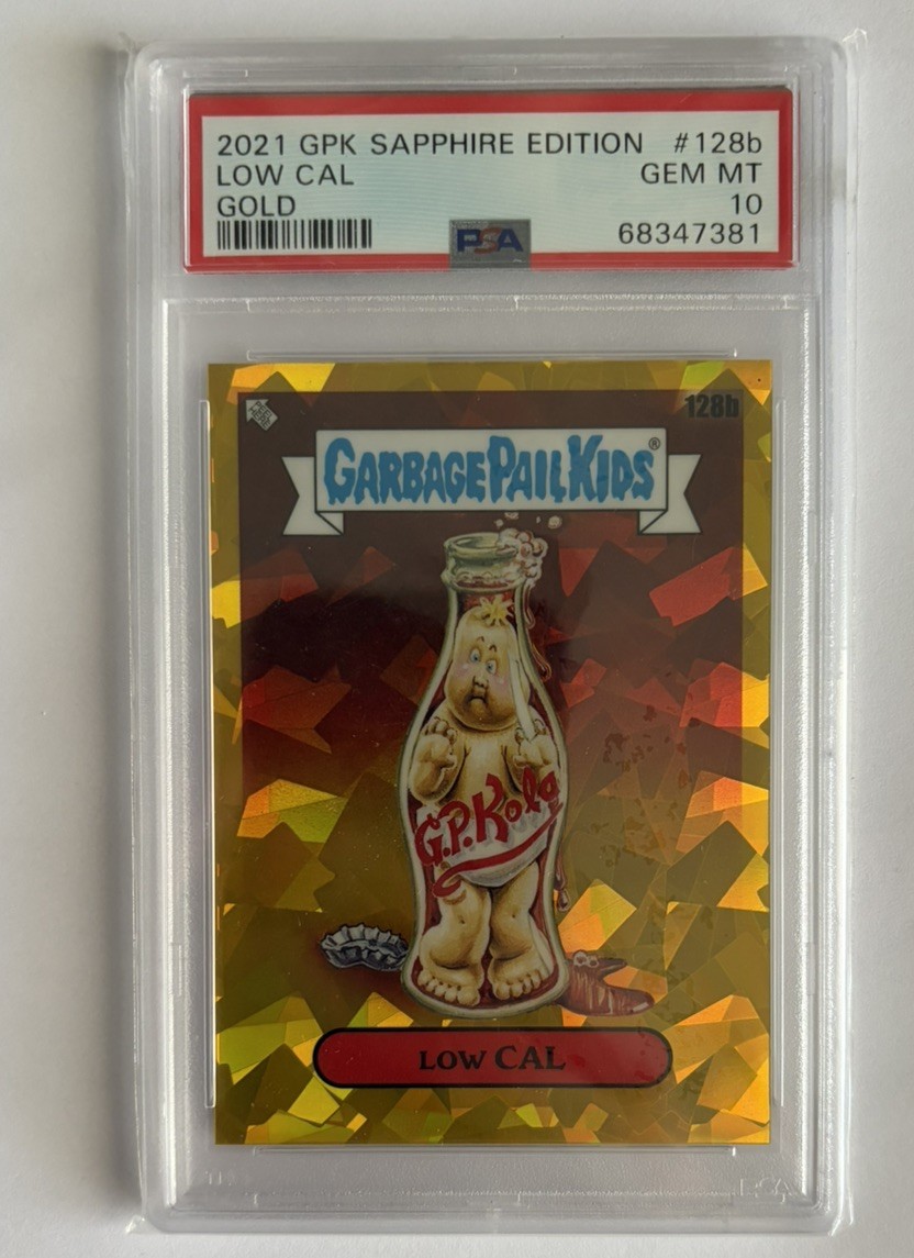 Topps 2021 GPK Sapphire Edition Low Cal #128b Gold Parallel /15 PSA 10 Pop 1