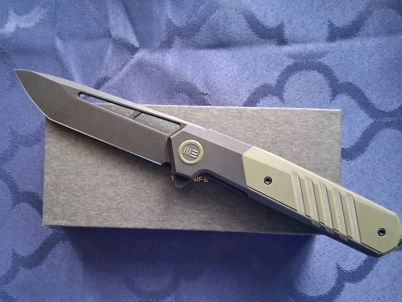 *NEW*🔥 WE Knife - Arsenal Folding Knife 20CV Blade & Titanium Green G10 Handle 