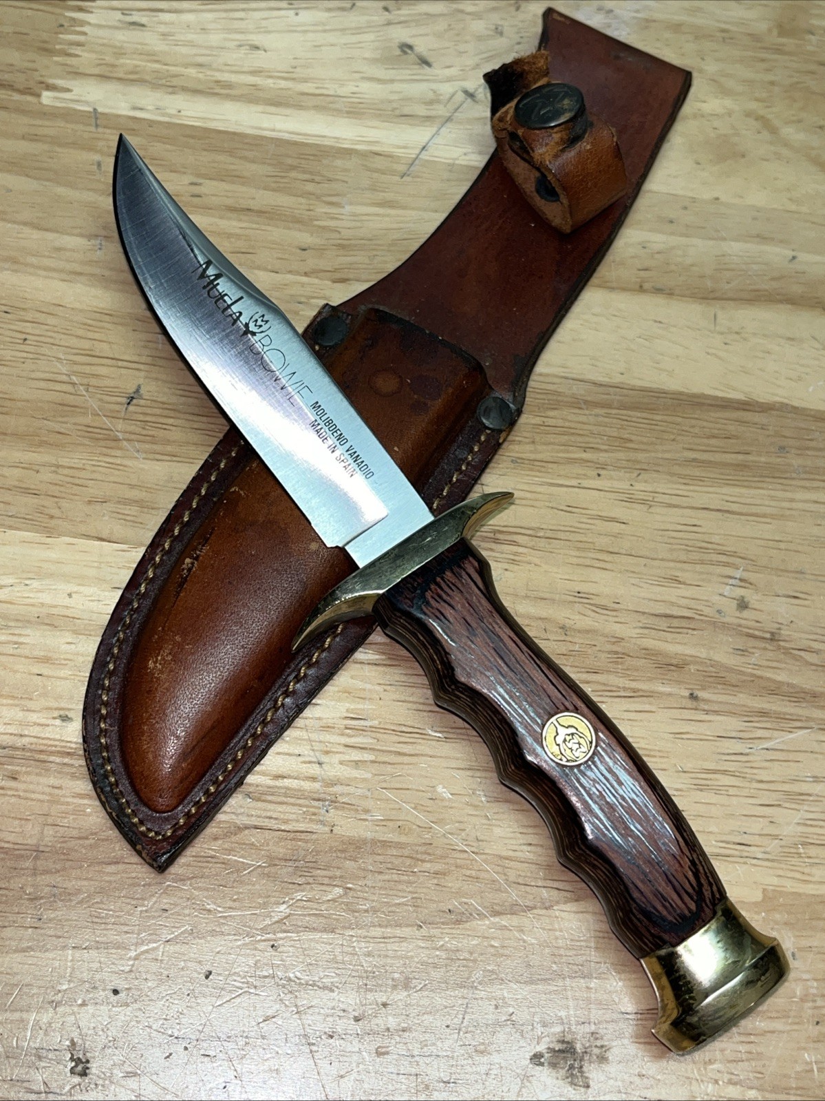 Muela Bowie Knife 7.5” Fixed Blade W/Sheath - 4” Blade- 440 Stainless - SHARP