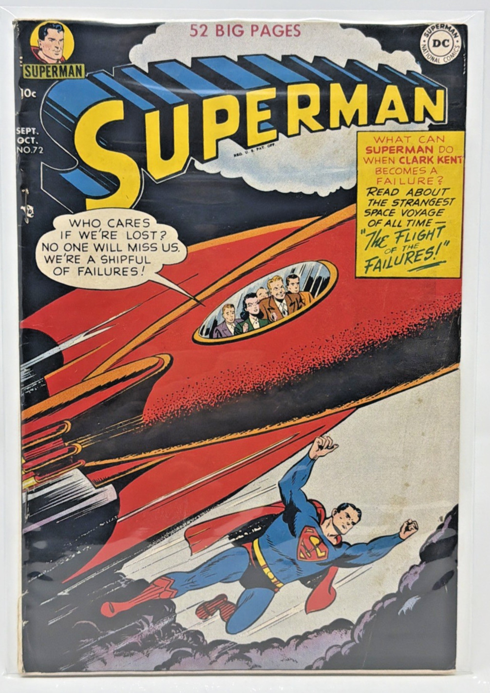 Superman #72 DC Comics 1951 Golden Age 10¢ Comic Book Complete Original