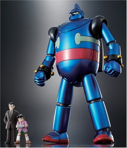Chogokin Damashi Tetsujin 28 Go Blue Metal Version Figure with Kaneda Doctor