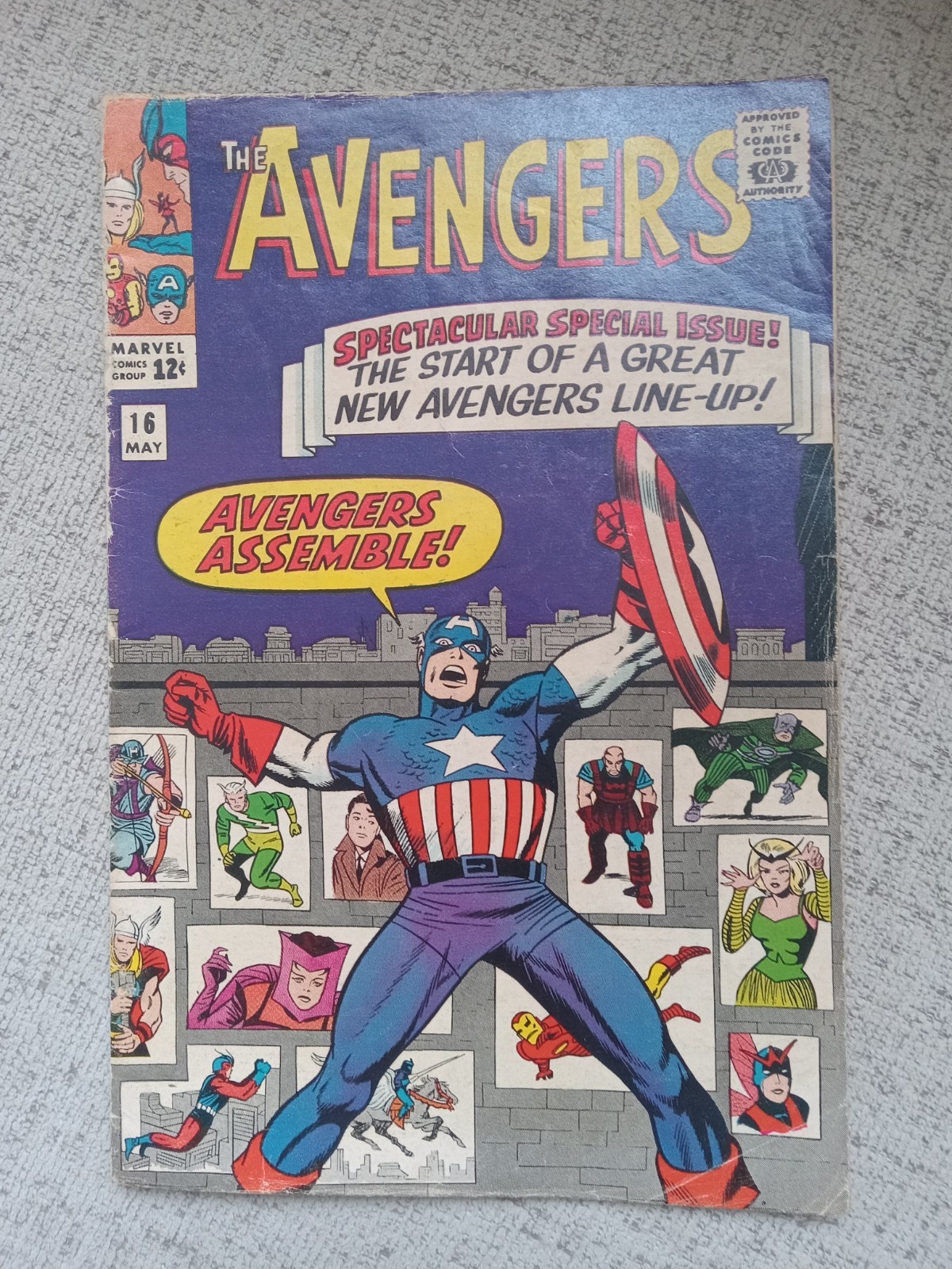 The Avengers #16 May \'65 Marvel Comic key issue new Avengers team