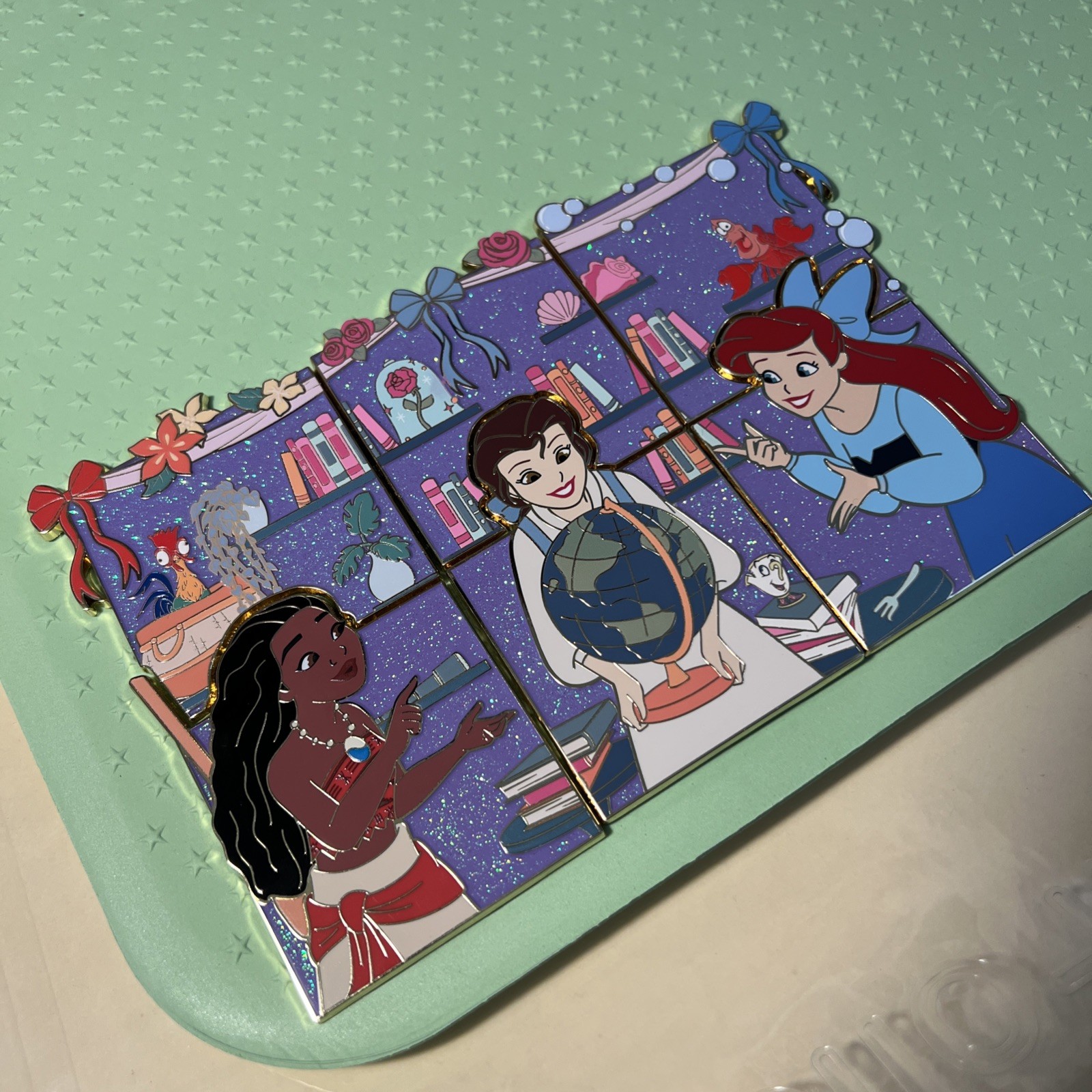 PALM Disney Princess Belle Moana & Ariel Care for your World Puzzle LE500 InHand