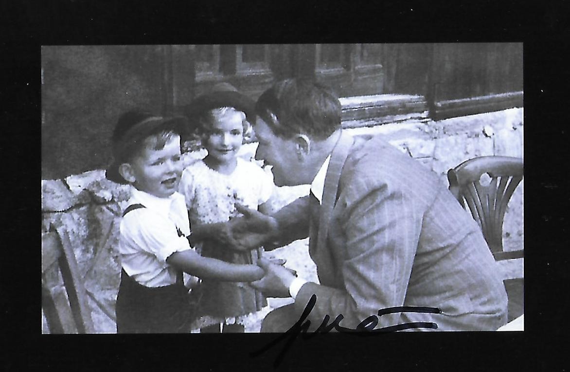Gerhard Bartels signed 4x6 photo WW II German Propaganda RARE COA LOOK