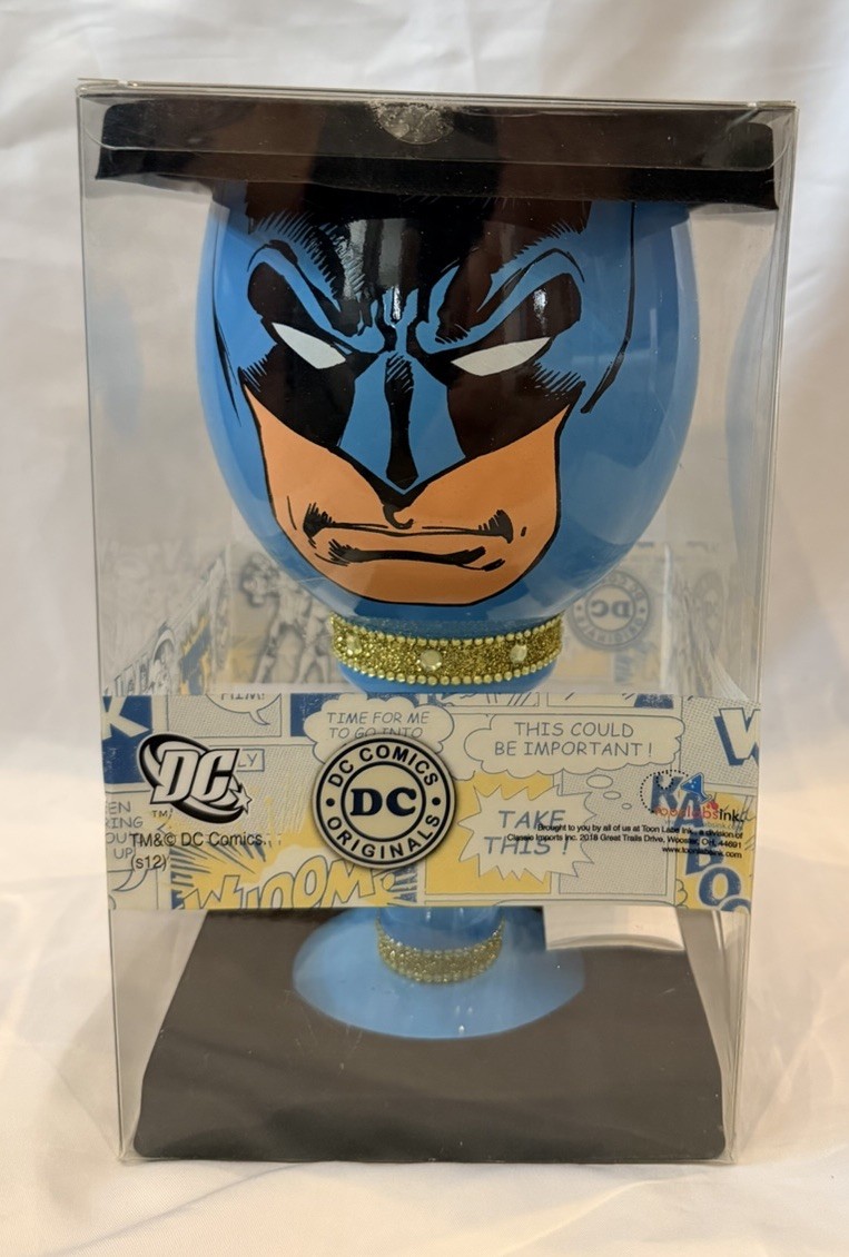 Great Cape DC Toon Tumblers Silver Age BATMAN 9” Goblet Chalice Decorative Cup