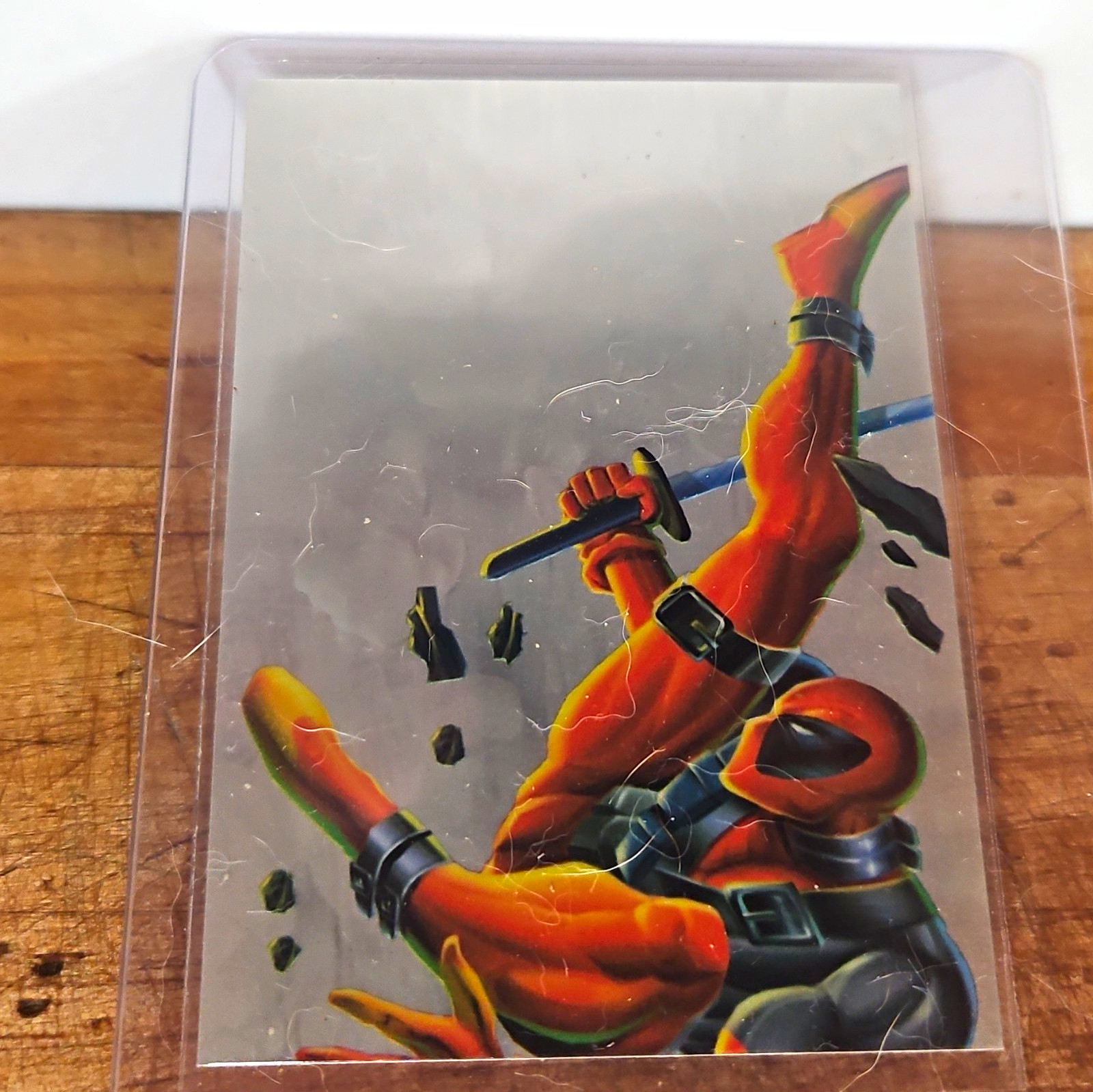Fleer 1995 Flair Marvel Annual Holoblast Deadpool vs Juggernaut #2/12 Card