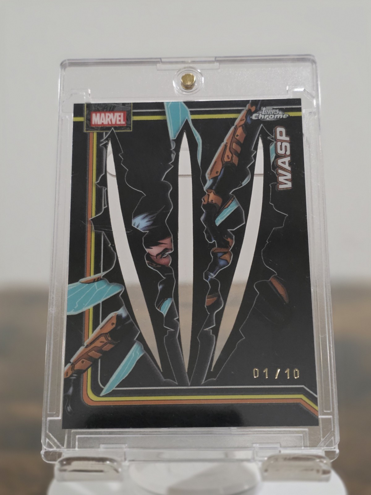 2026 Topps Chrome Marvel Comics SSP WASP CLAWED BLACK REFRACTOR 1/10 #194 Omega 