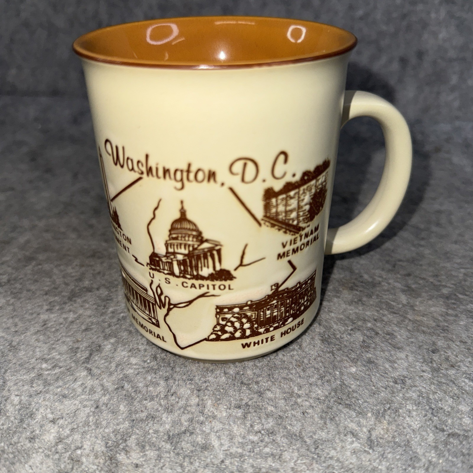 VINTAGE WASHINGTON DC NATION'S CAPITOL SOUVENIR CERAMIC COFFEE MUG MADE IN JAPAN