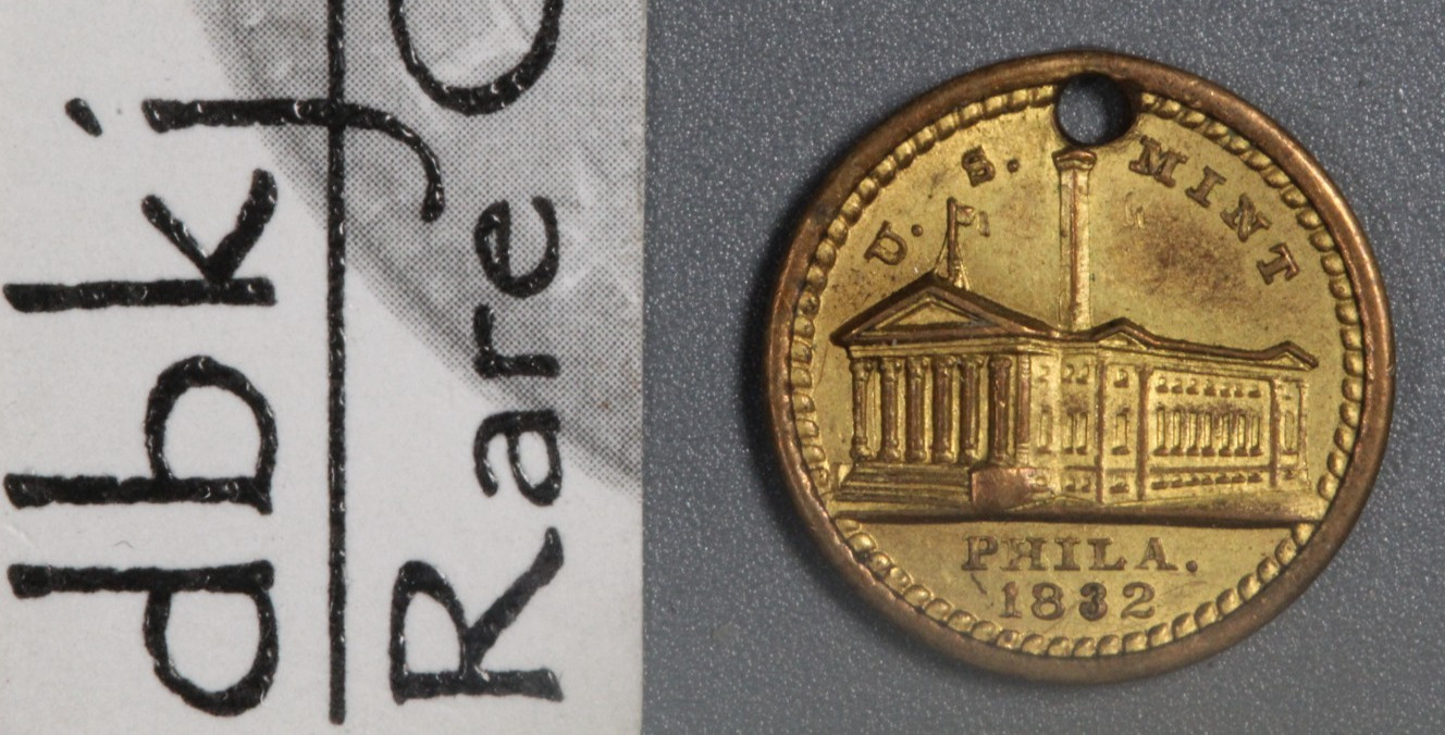 1832 Philadelphia - US Mint - Lord's Prayer - Mini Token Charm - Details Holed