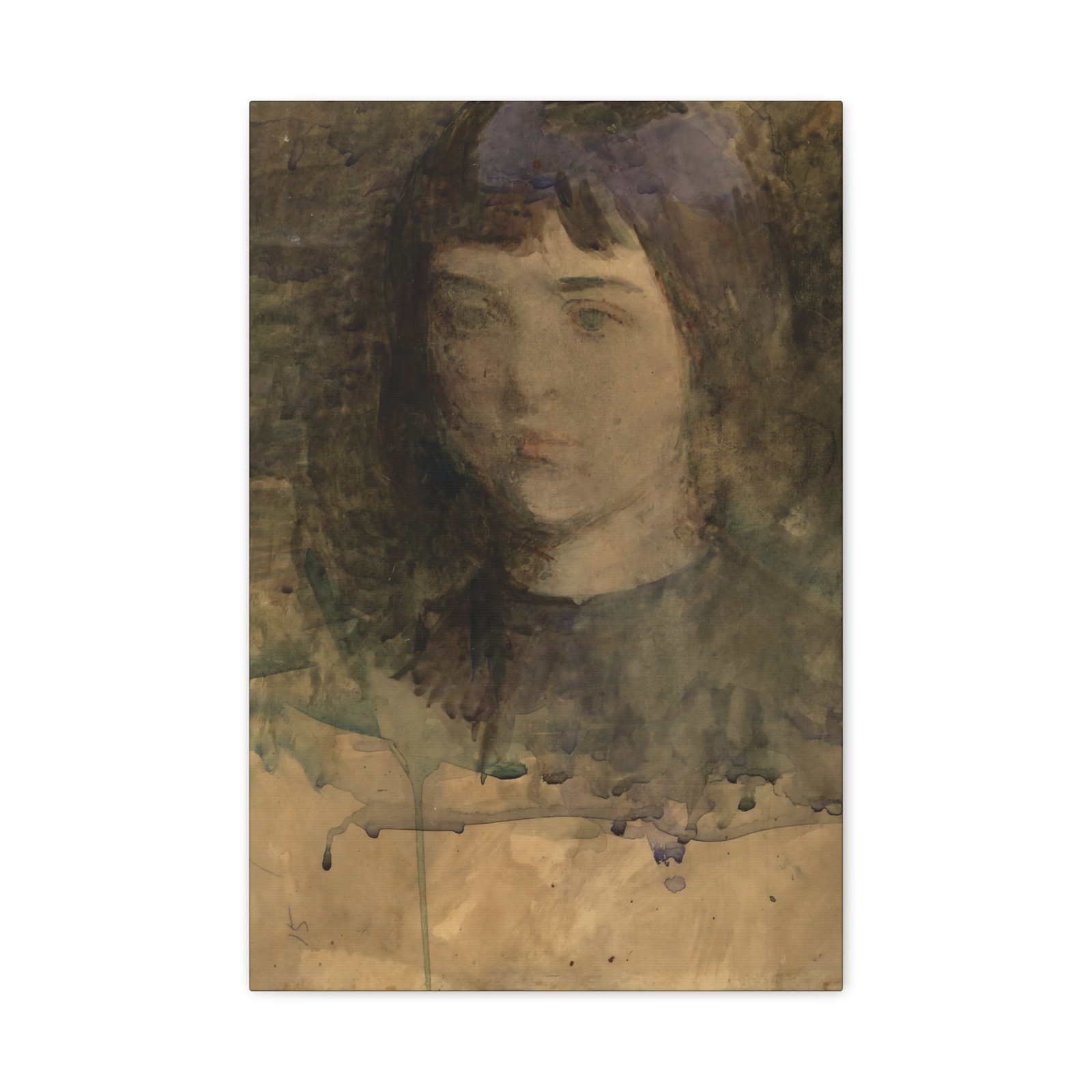 Abbott Handerson Thayer, born Boston, - Mary - n.d. - Canvas Wall Art