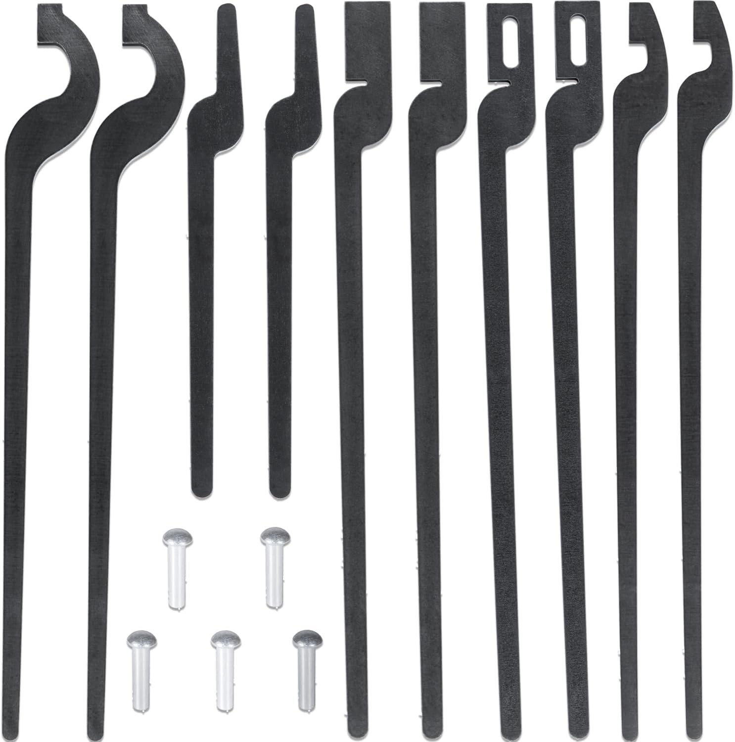 5 x DIY Rapid Tongs Bundle Set & Rivets Five Types of Blacksmith Tongs Forging