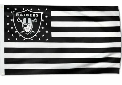 Raiders FLAG 3X5 Las Vegas Banner American Football New Fast USA Ship Oakland