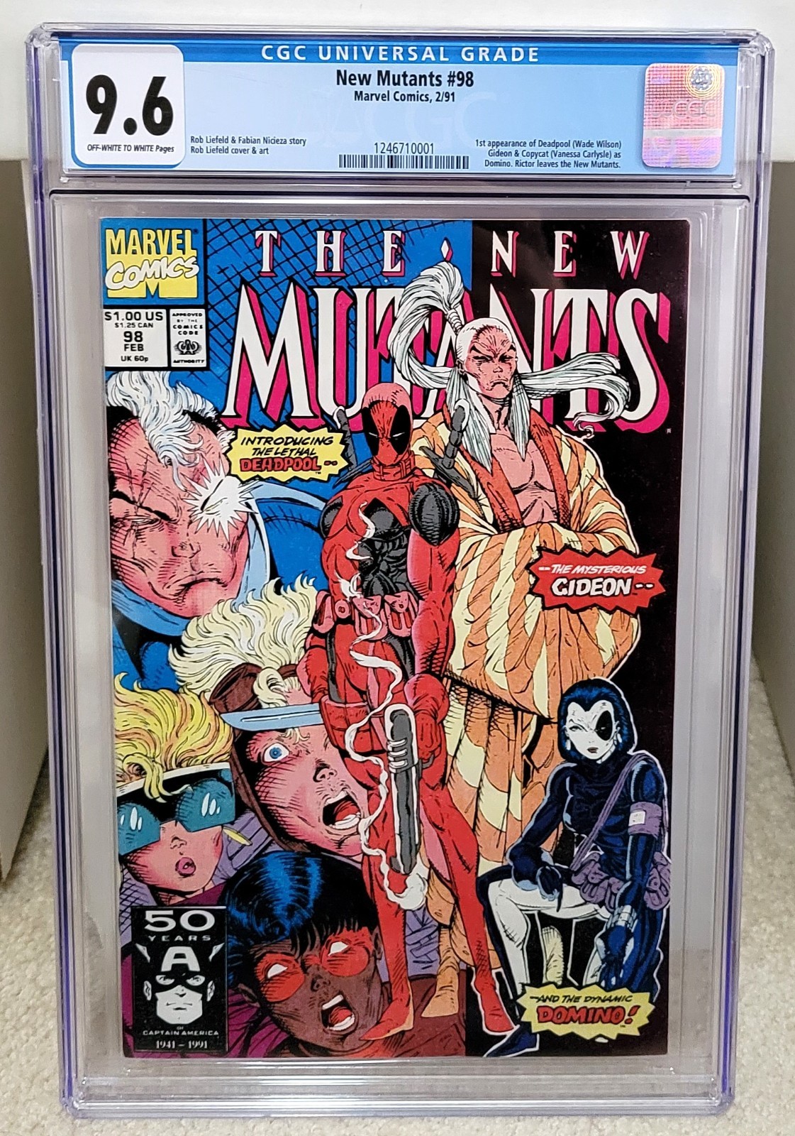 New Mutants #98 (1991) CGC 9.6 - 1st Appearance of Deadpool Marvel Comics Key