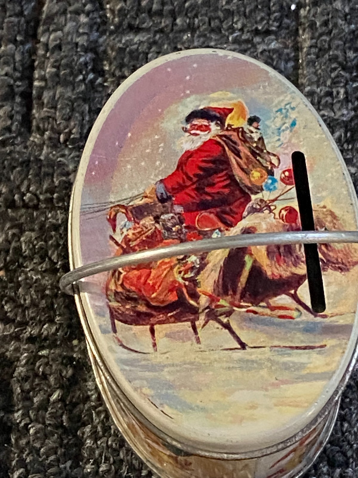 Vintage Shackman bank tin, Santa Claus, 1983~MINT COLLECTIBLE