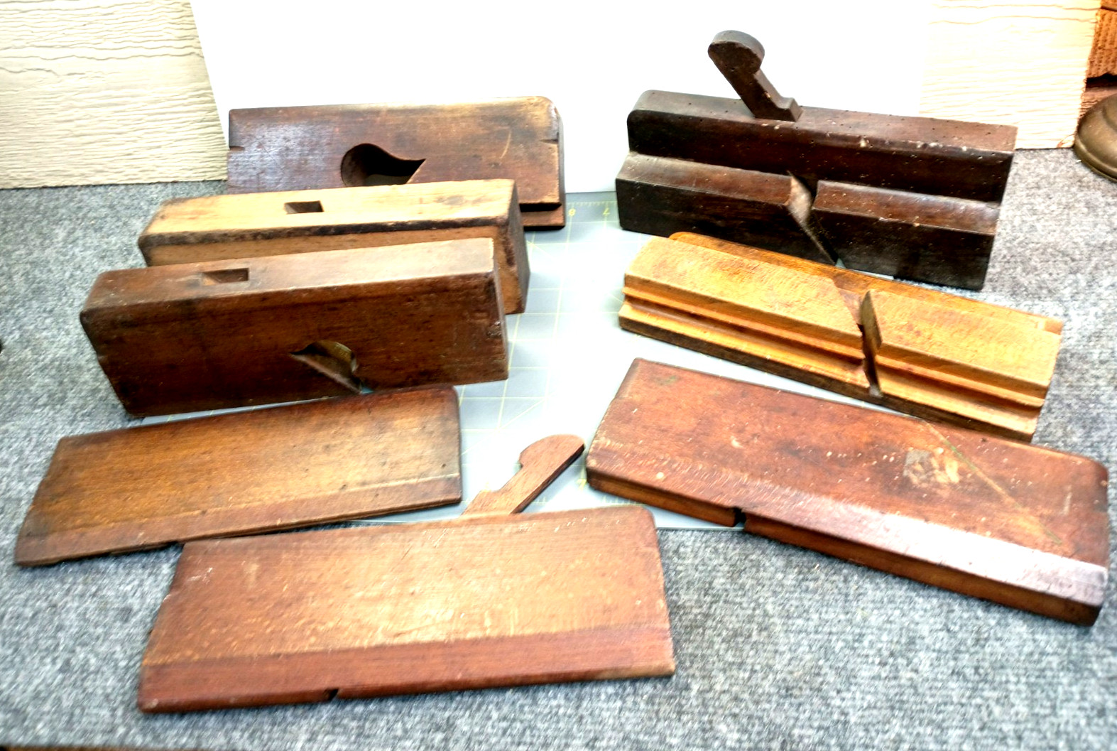 PLANES Mixed LOT Antique Unusual Odd Weird Moulding OLD Wooden Barn Find OS
