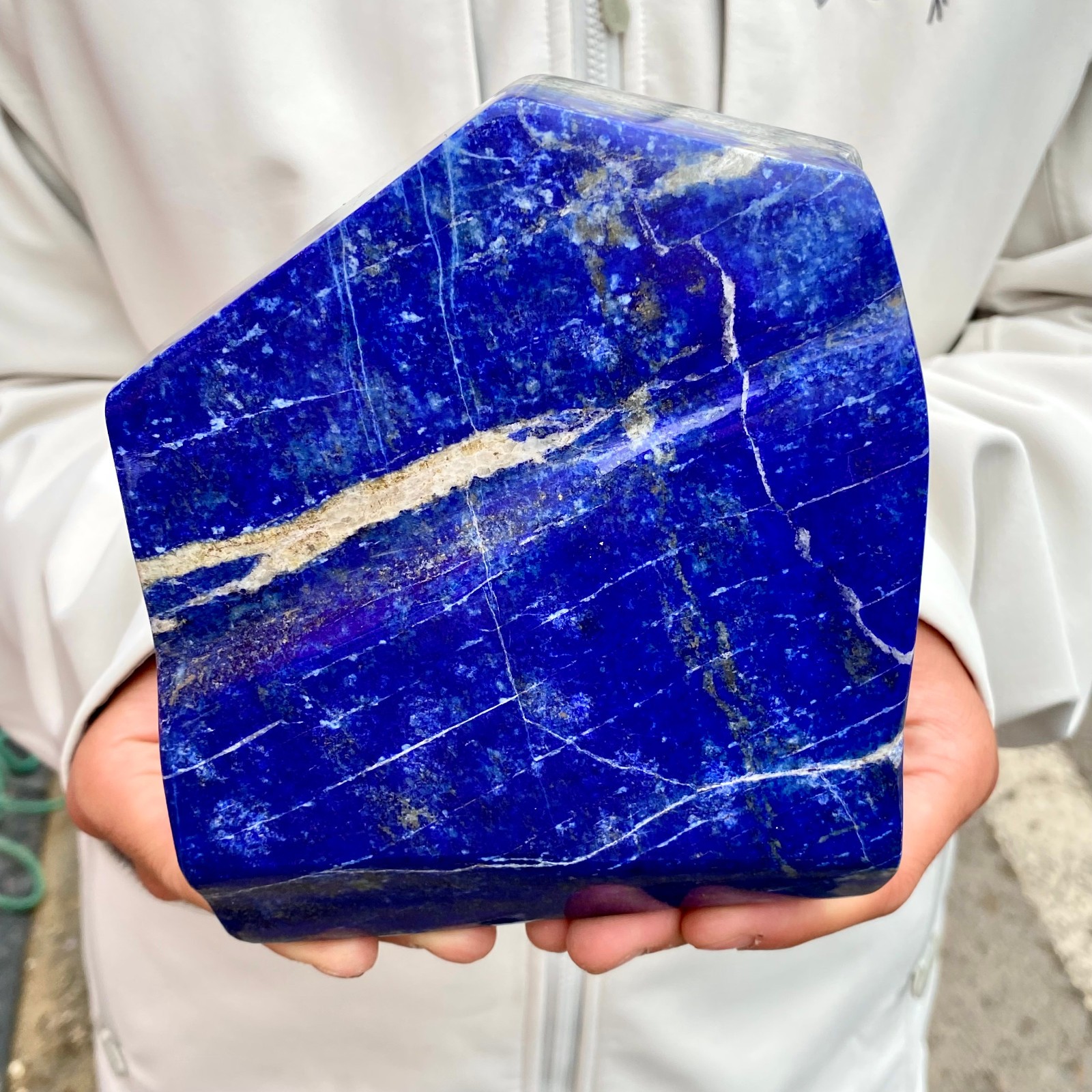 4.03LB Lapis Lazuli Freeform Polished Rough Tumble Healing Crystal Specimen Sto