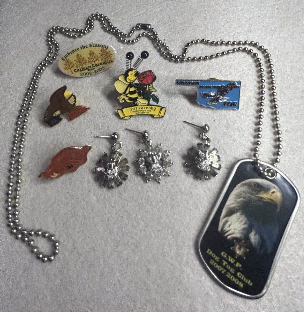 Vintage FOE Fraternal Order Of Eagles Pins Lot