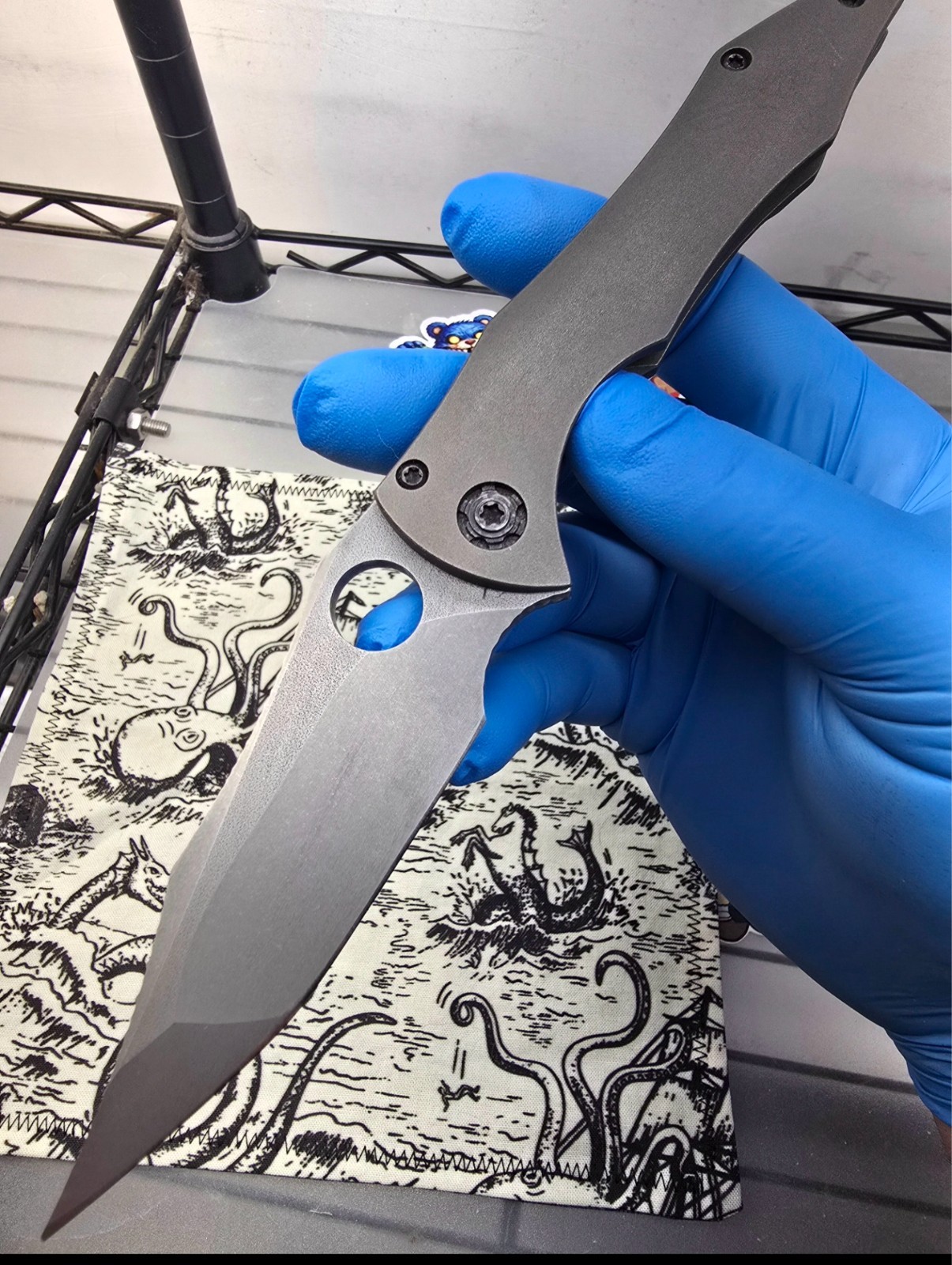 Gavko knives custom 'Tiger' w/ spydie hole and nitro-v steel