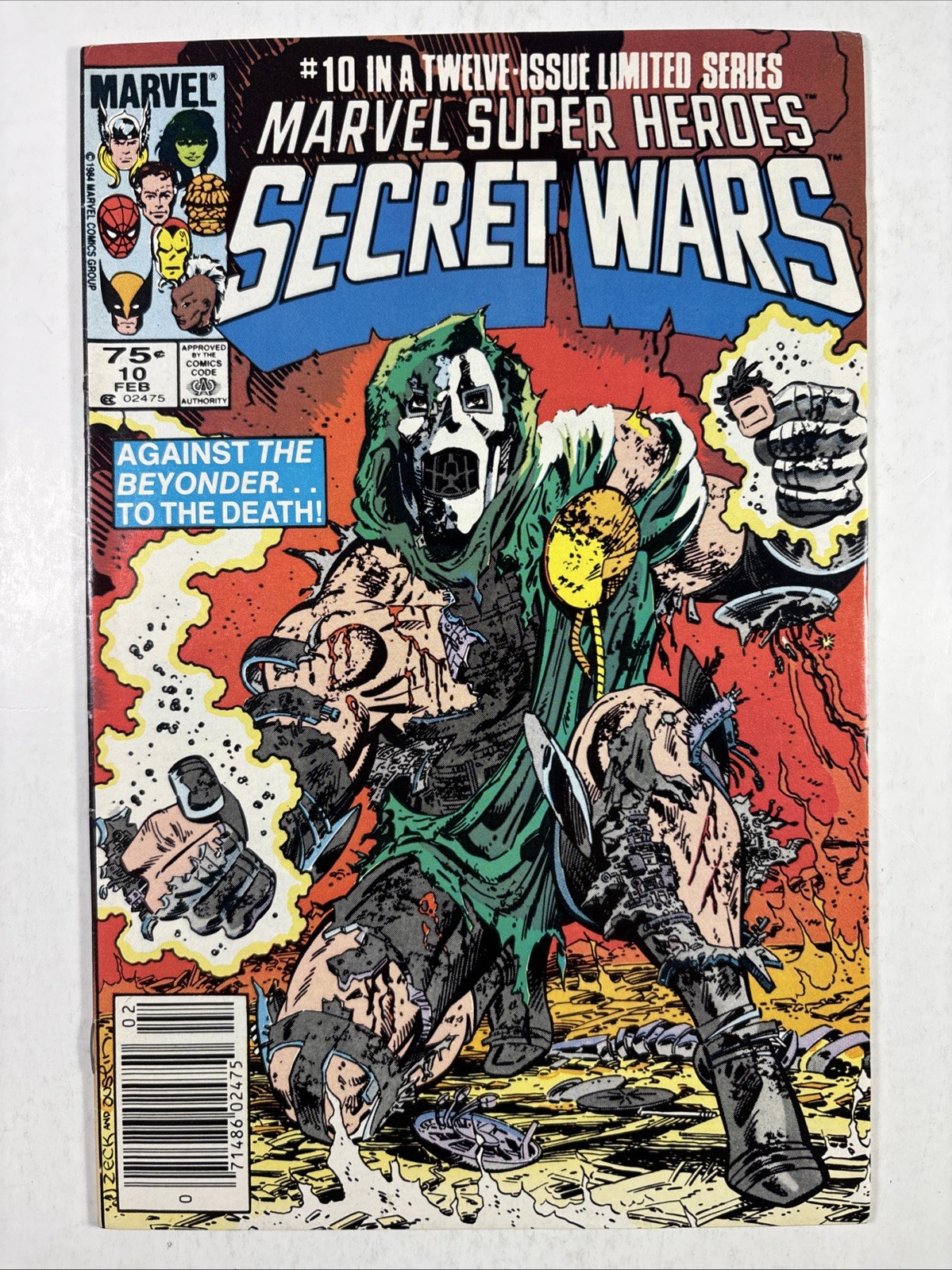 Marvel Super-Heroes Secret Wars #10 Newsstand Variant (Marvel Comics February...