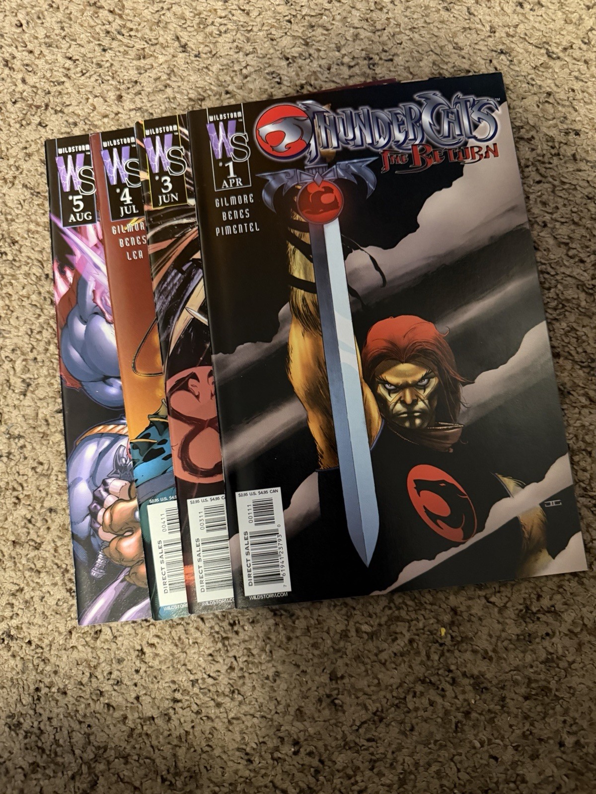 ThunderCats The Return #1 3 4 5 WildStorm 2003 4 Issue Lot Missing #2