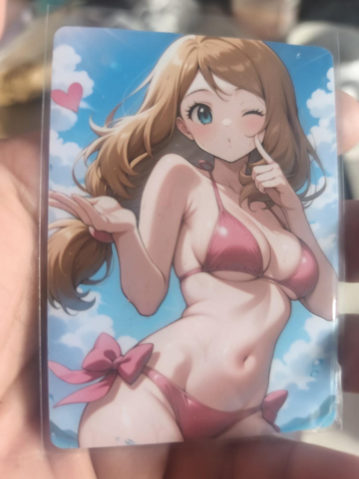 Pokemon CCG Serena +18 Waifu CCG Card In Excellent Condition Pokemon Waifu CCG Card