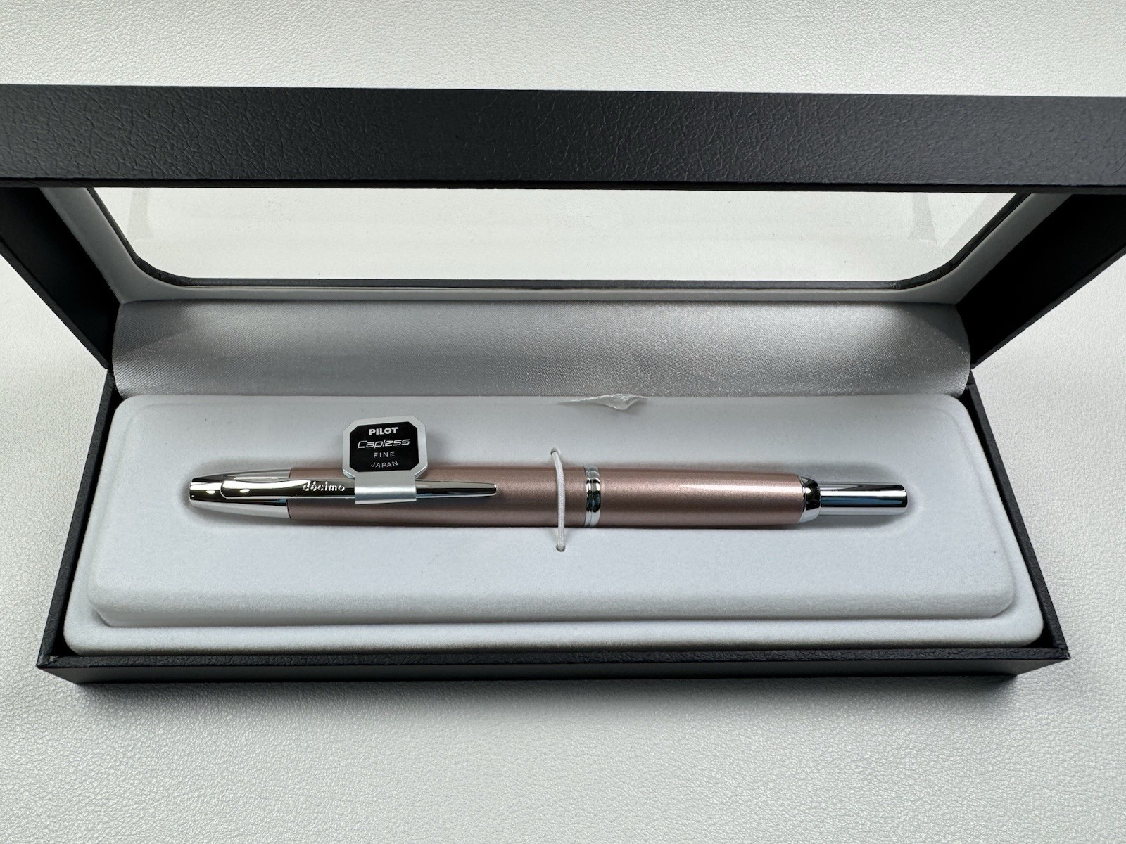 Pilot Vanishing Point Decimo Champagne Fountain Pen 18K Fine Nib