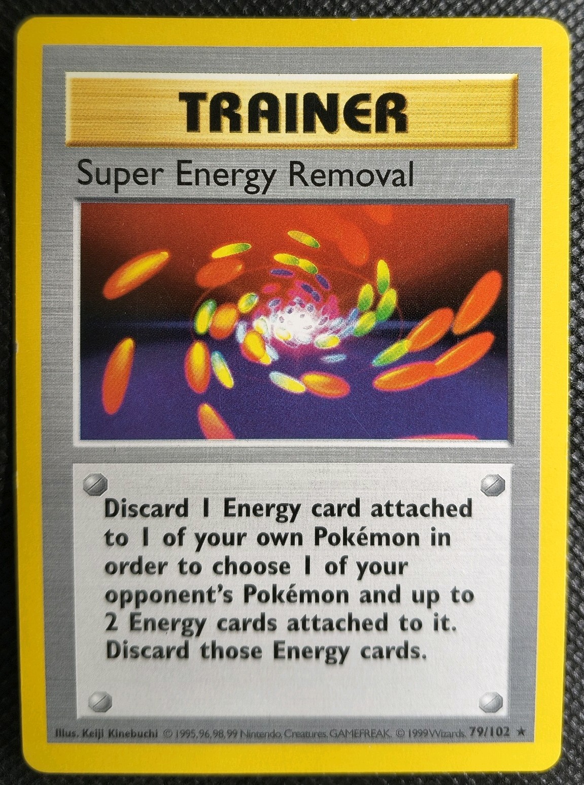 Super Energy Removal Shadowless 79/102 Base Set Rare Pokemon Card - EXCELLENT 👌