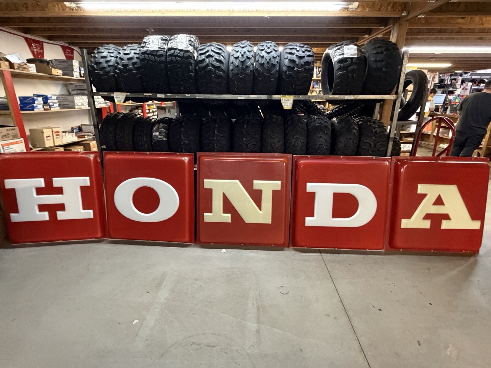 HONDA Vintage Dealership Chiclet Sign