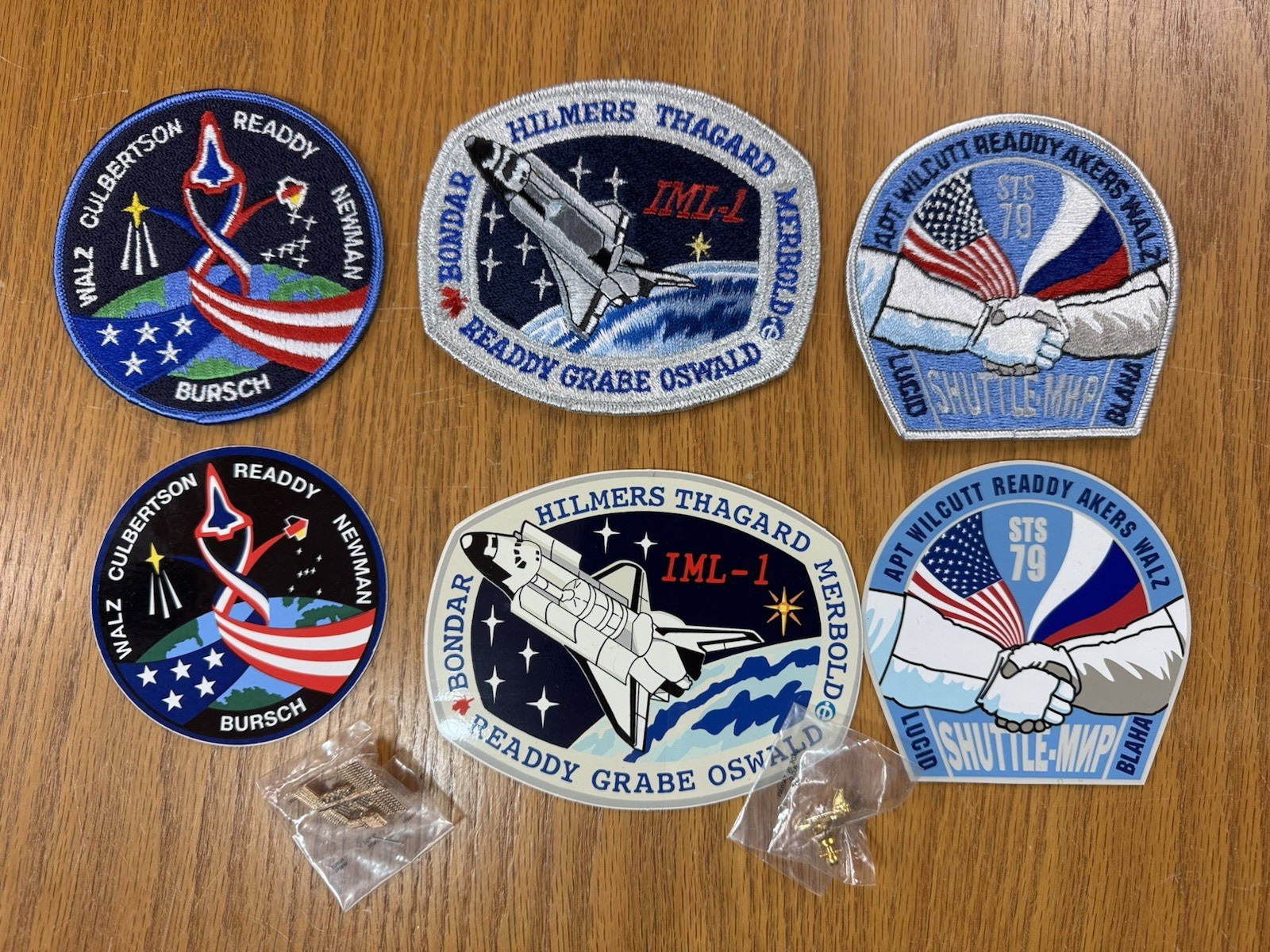 NASA Pin, Patch, Sticker Space Shuttle & Space Station Collectible Lot