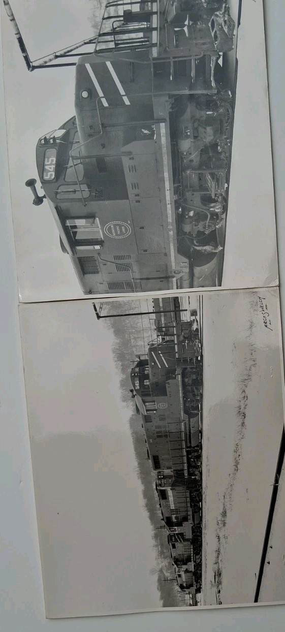 Vtg Original 1963 MoPac Diesel Photo SET Kansas City Arch Welch Darkroom Prints