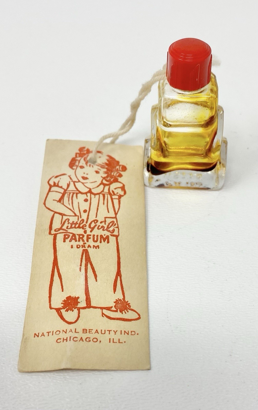Vintage Child’s Perfume Bottle Empty Vanity Decor National Beauty Industry MCM