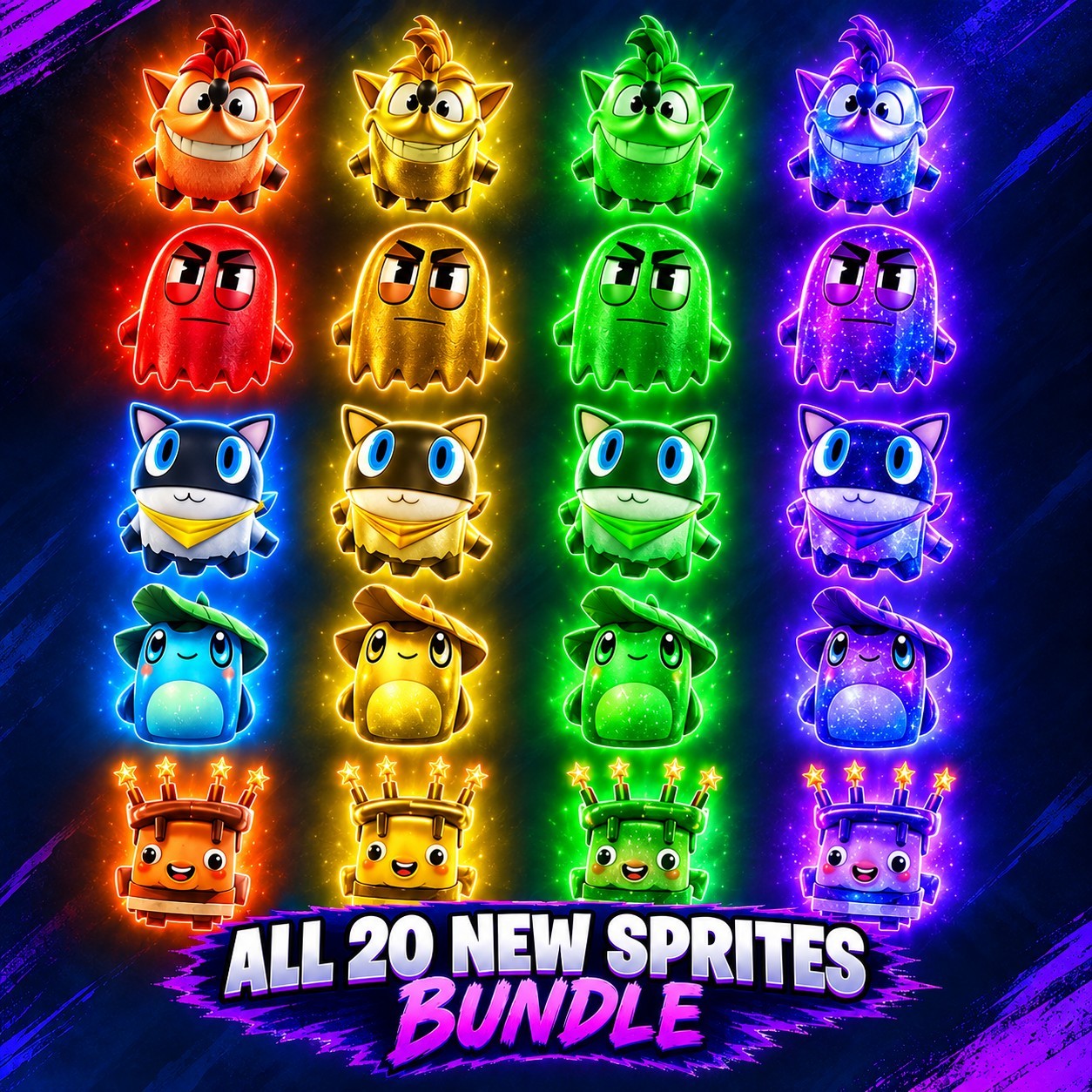 Bundle All 12 New Sprites | You Keep It 