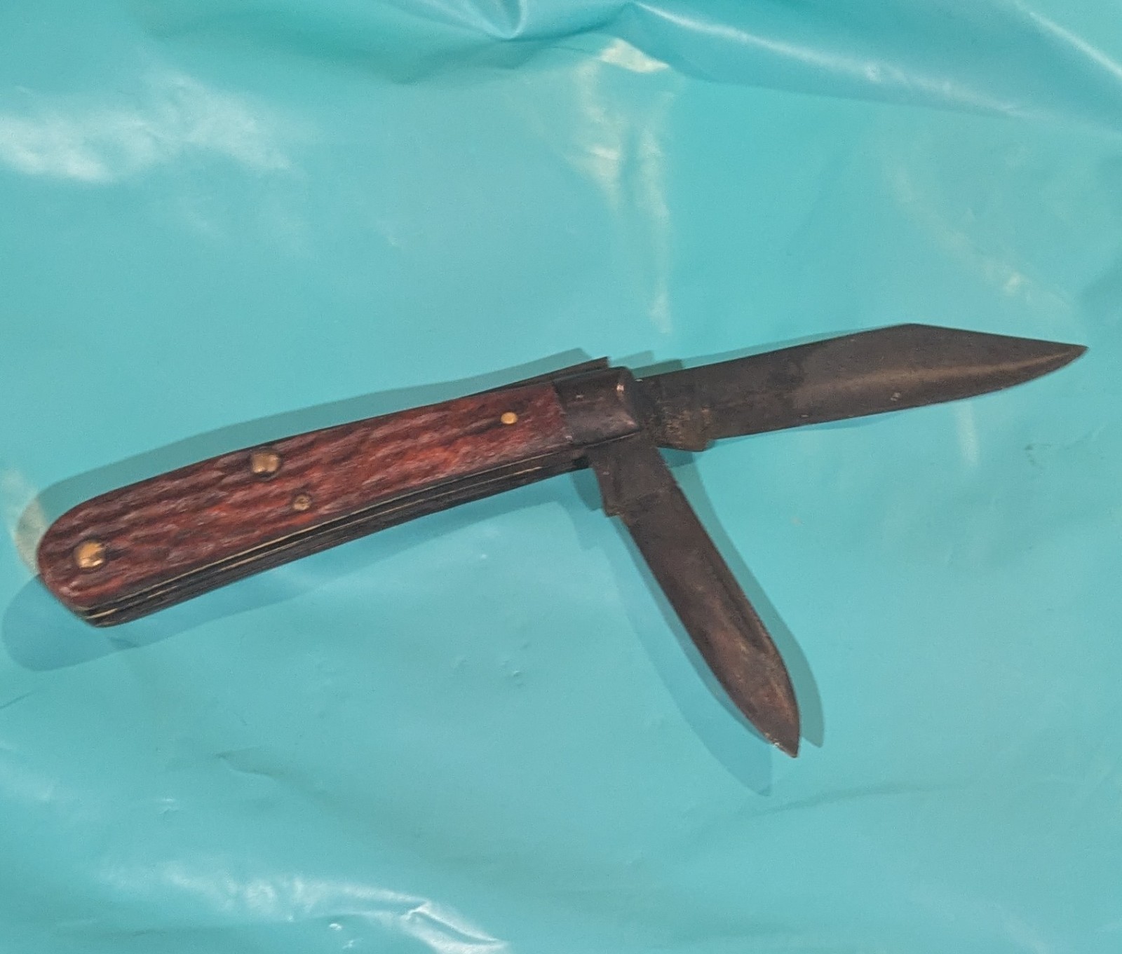 Rare 1940's - 1960's Vintage Case XX 6229 1/2 Reddish Bone Tadpole Knife