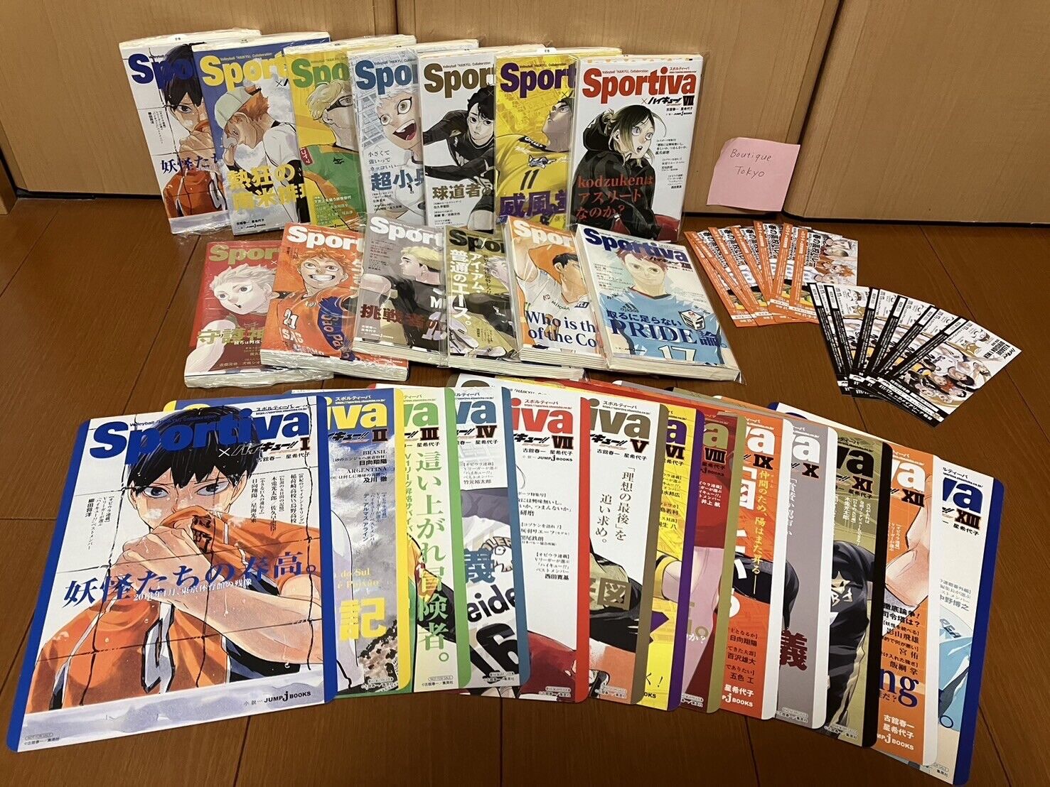 Haikyuu Novel sportiva complete set 13 With 13 Visual Boards & 13 Bookmarks New