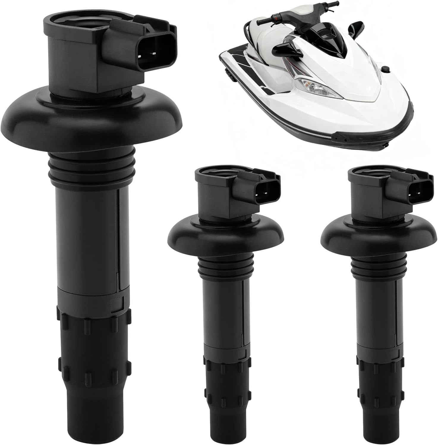 Ignition Coil Pack 3pcs, Compatible with 2002-2016 SeaDoo 4-TEC/RXT 260/215, ...