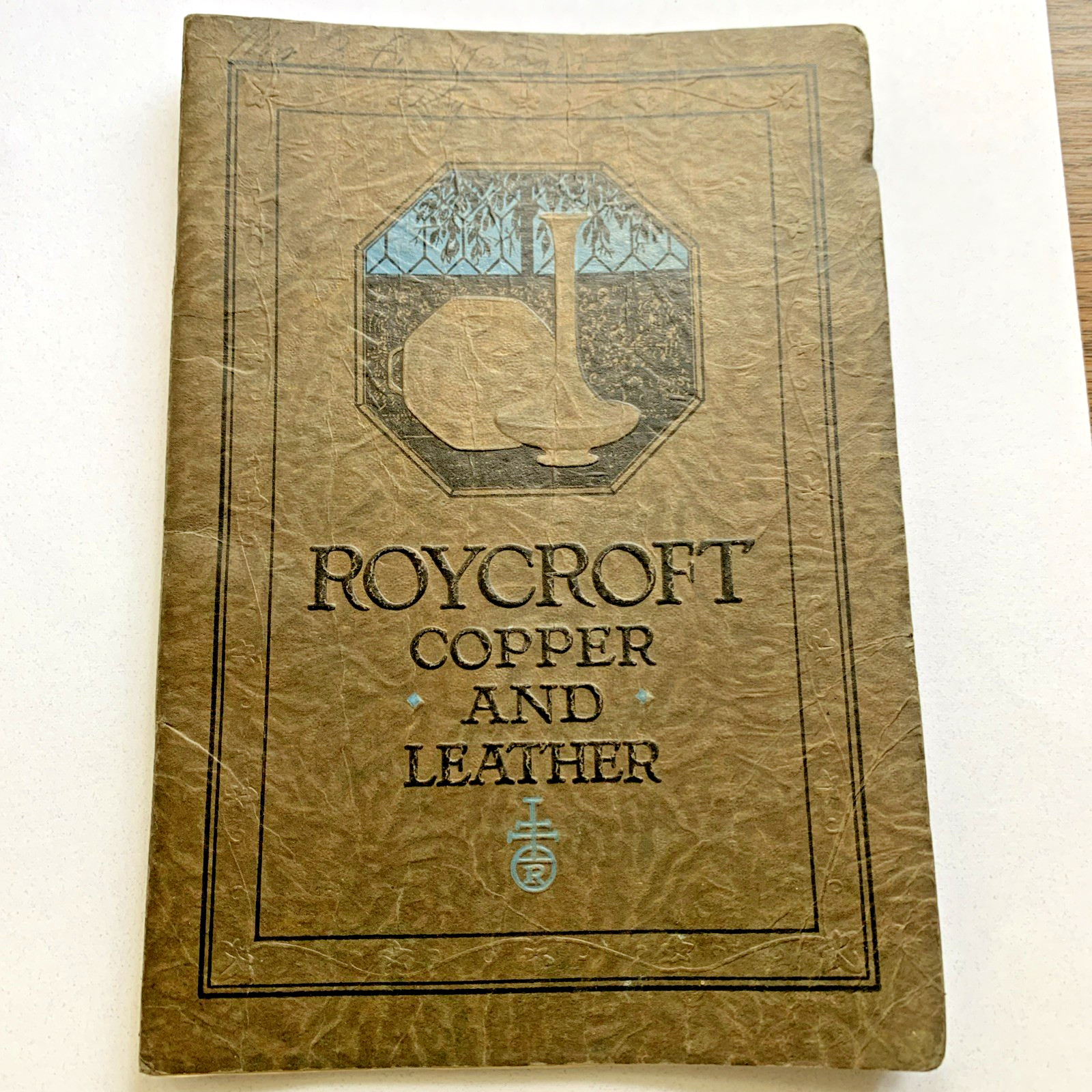 RARE ANTIQUE 1925 ROYCROFT COPPER LEATHER CATALOG BROCHURE  ARTS & CRAFTS