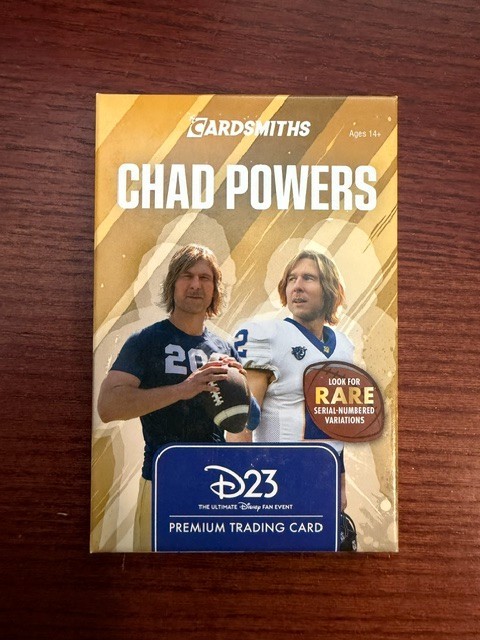 2026 D23 DISNEY EXPO EXCLUSIVE CARDSMITHS CHAD POWERS POWELL CARD UNOPENED/1000