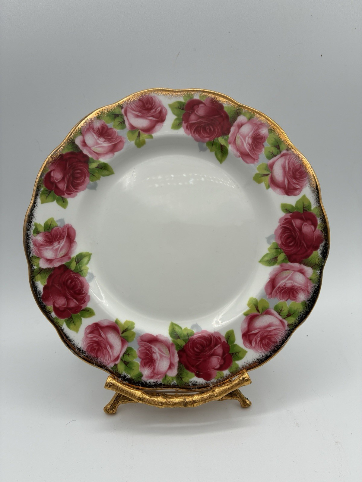 Royal Albert Old English Rose  Salad Plate 8.25”