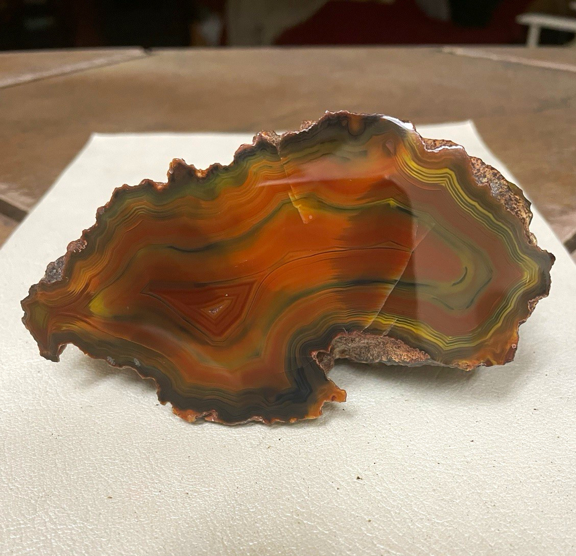 Argentine Condor Agate Highly polished beautiful specimen.